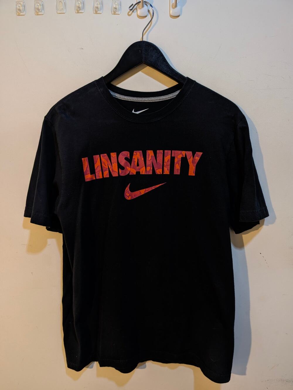 Nike Jeremy Lin Linsanity New York Knicks Harvard Championship Vintage Shirt LG